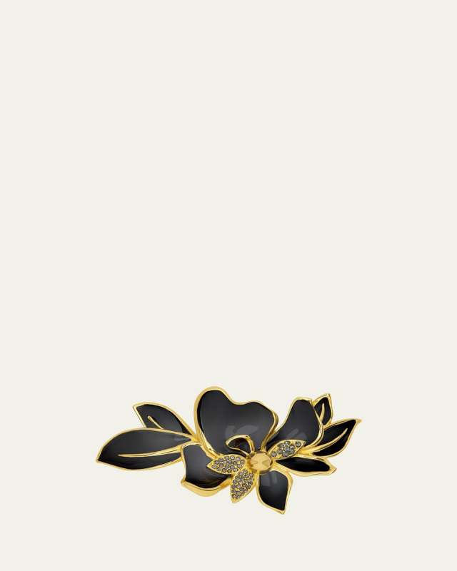 Jasmin Enamel Brooch